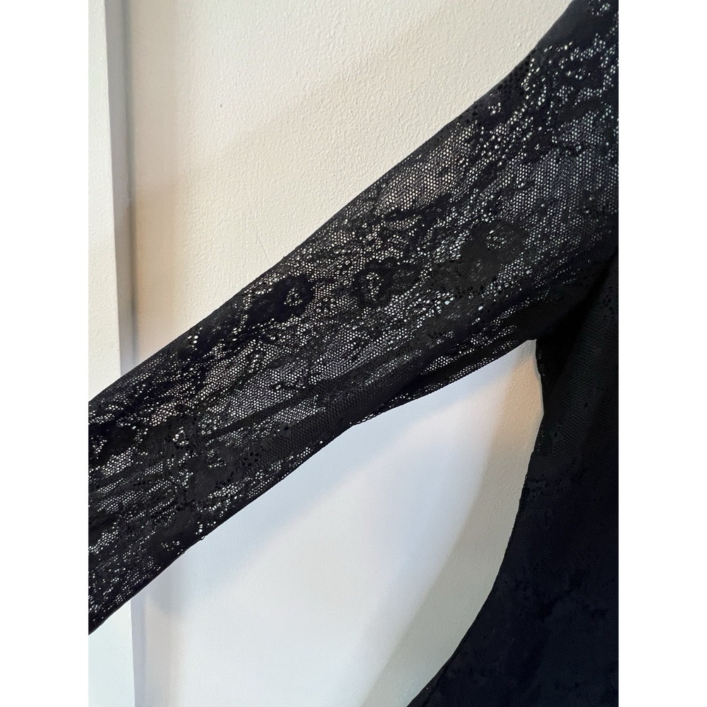 Black Lace Sheer Whimsigoth‎ Grunge Sexy Dress Women M Steampunk Vampire Party - Picture 5 of 13